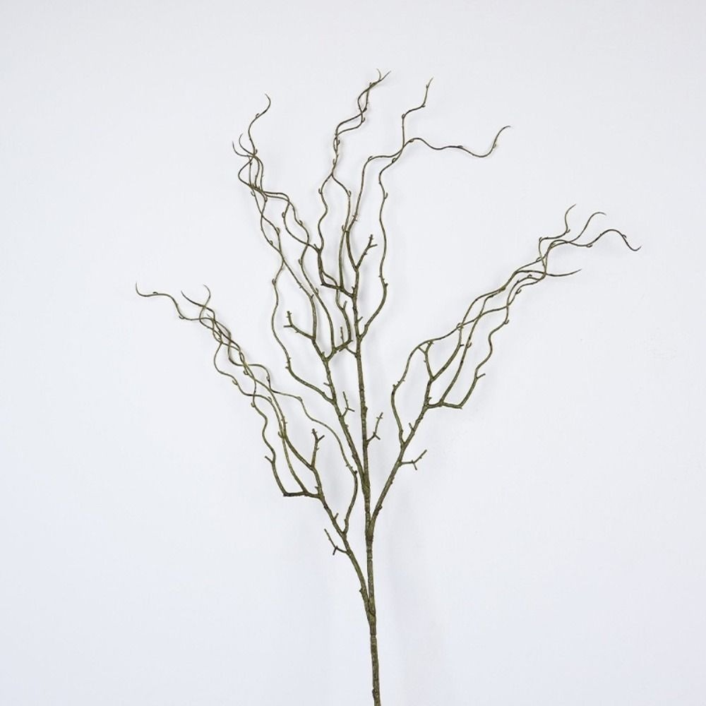 Branch Curly Willow - غصن صفصاف اصطناعي بطول 120 سم،