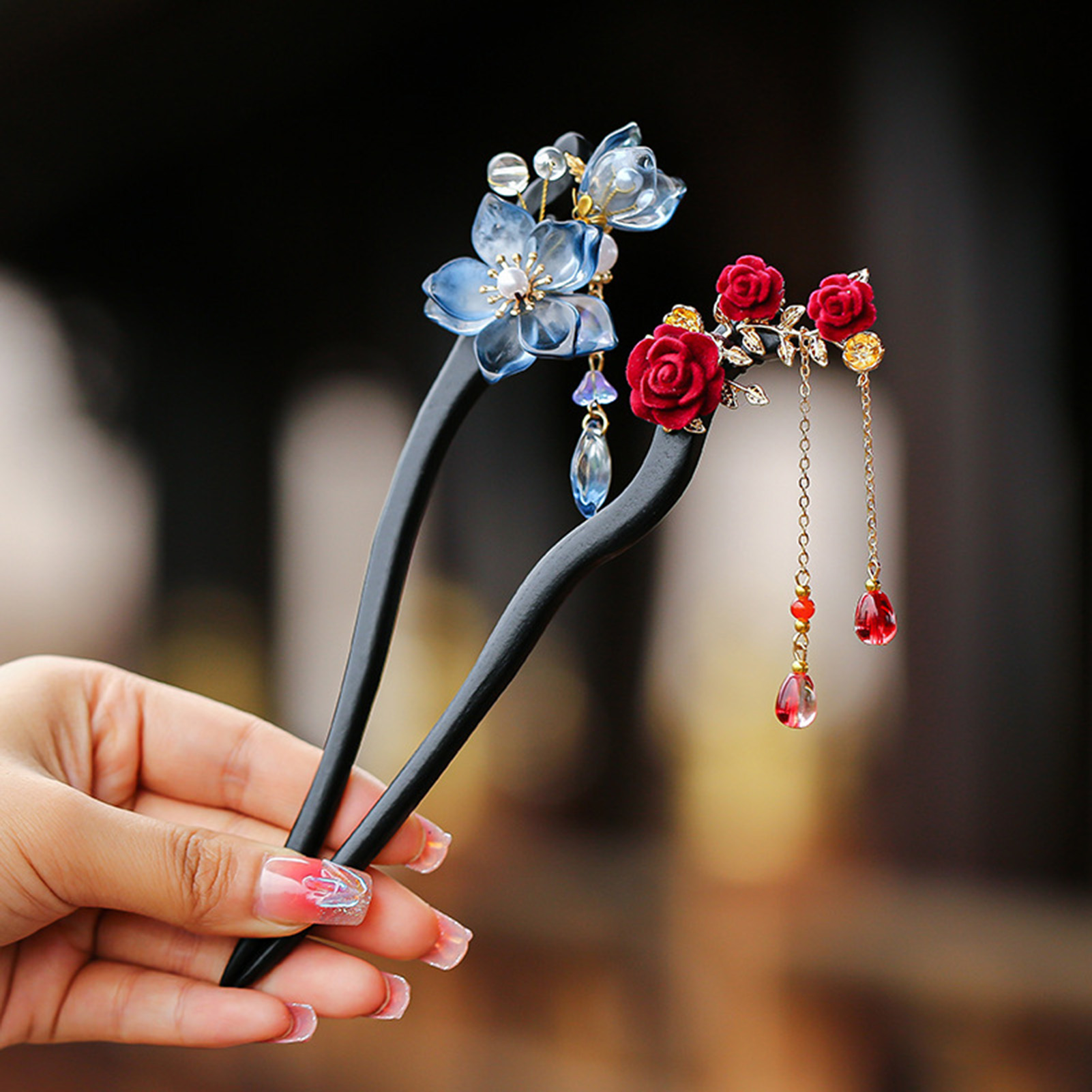 دبوس شعر بتصميم صيني مزخرف بال - مراجعة Supply Florist وسعره