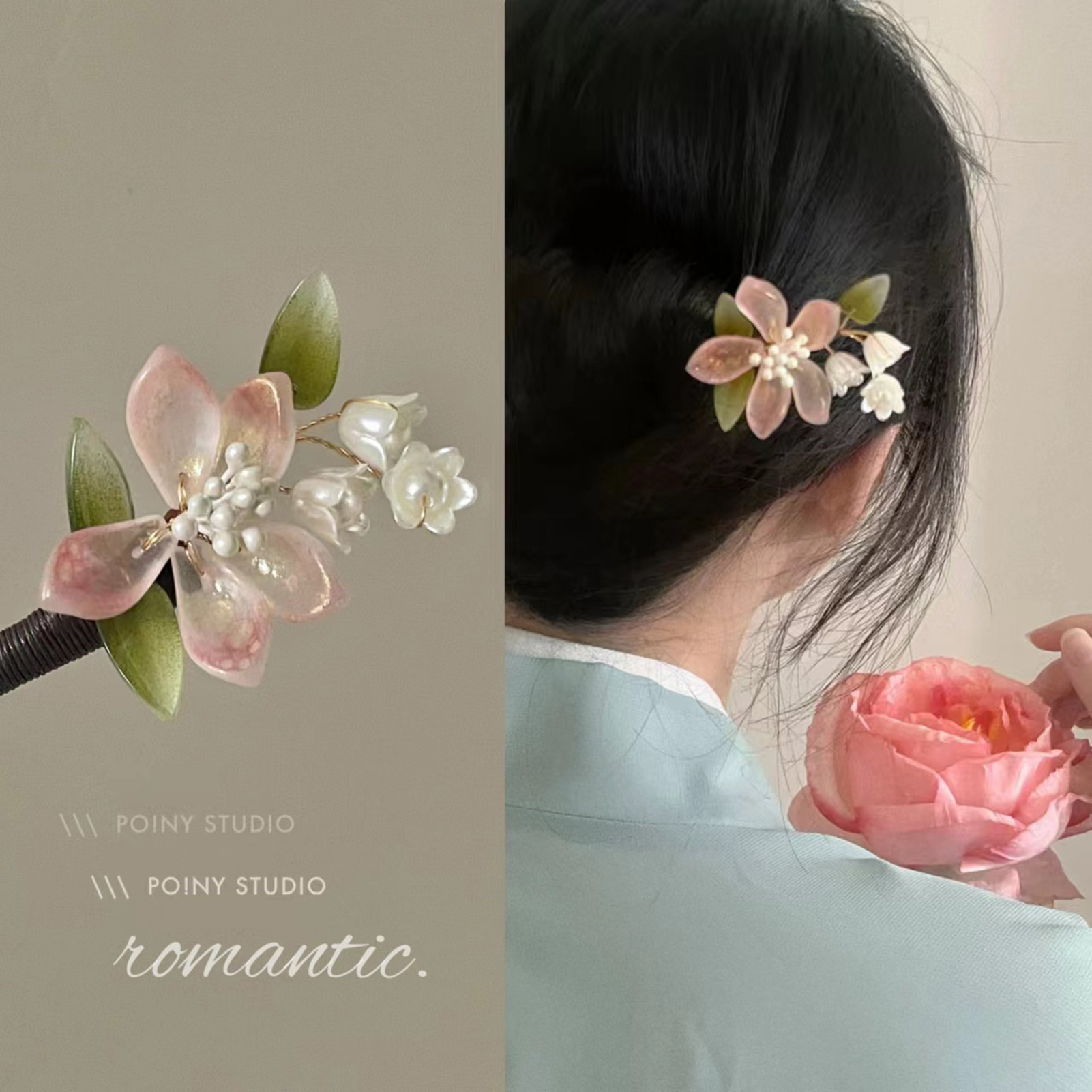 دبوس شعر بتصميم صيني مزخرف بال - مراجعة Supply Florist وسعره