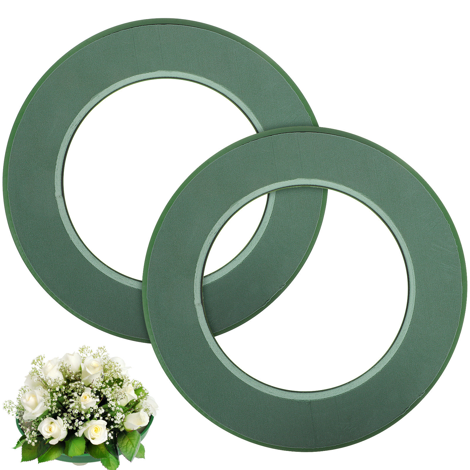 قطعتان من حلقة الفوم الزهرية ا - مراجعة Florist Wreath Supply وسعره