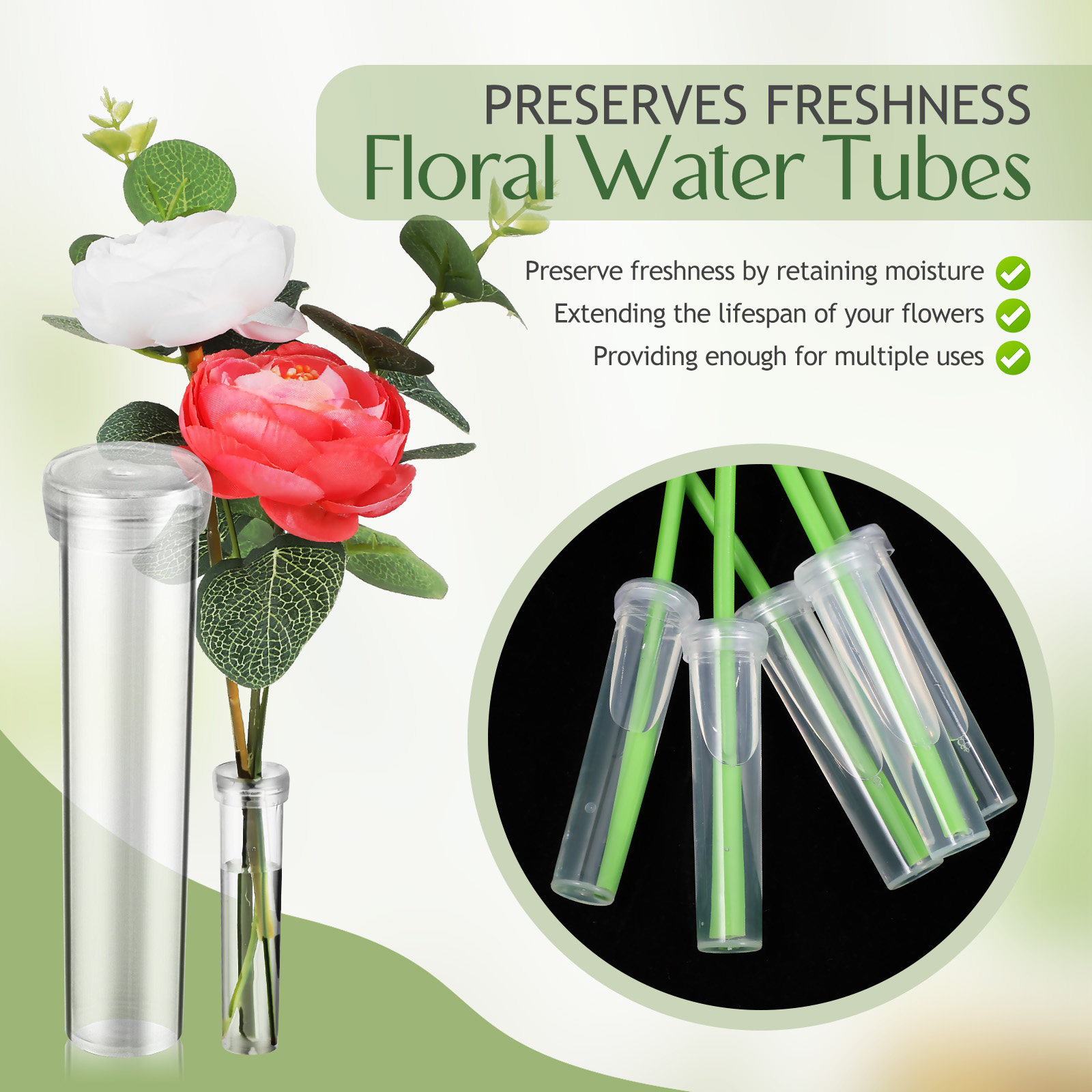 100 قطعة من أنابيب تغذية الزهو - مراجعة The Florist Supply وسعره