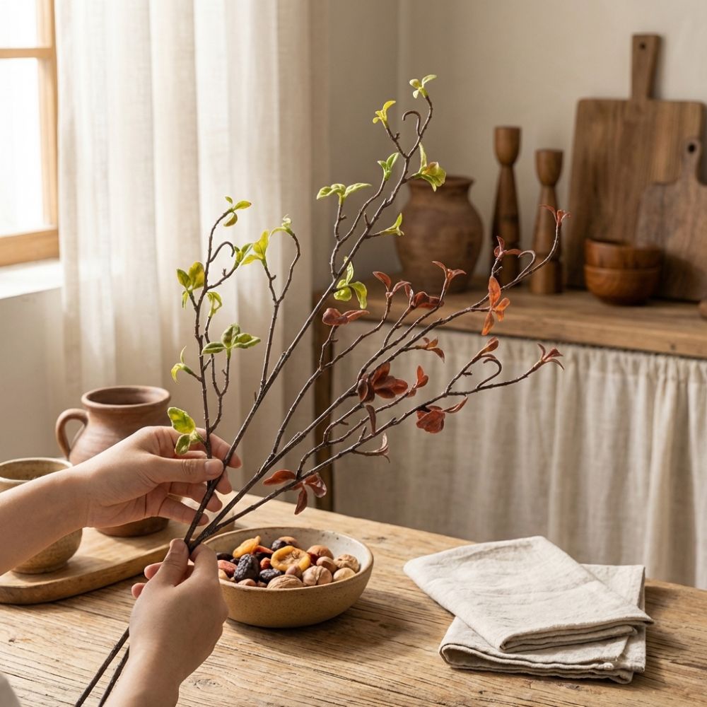 أغصان الصفصاف الاصطناعية ذات ا - مراجعة Branch Curly Willow وسعره